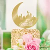 Acrylic gâteau topper gâteau décoration fête coque en toute sécurité eid mubarak célébrations