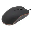 Mouse USB preto com fio para jogos 1200 DPI óptico 3 botões mouses para jogos PC laptop