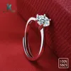 Spersonalizowane pierścionki zaręczynowe 925 Sterling Srebrne sześcienne pierścionki z cyrkonu dla kobiet Znakomite ślubne kobiety biżuterii 5998726