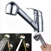Basin Faucet Kitchen Sink Chrome Single Handle Mixer Tap Swivel Pull Out Spray Faucet Spout q90313