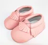 HONGTEYA PU/Cow Leather Girls Boys Handmade Toddler hard sole first walkers baby leather moccasins Shoes