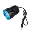 New 12*T6 UV395 Ultra Violet LED Bicycle Lantern Bike Headlamp HeadLight Lamp Flashlight Lights With Battery farol bike light