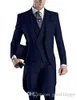 Customzie One Кнопка Утренний костюм Groom Traftcoat Мужчины Party Prom Business Костюмы Пальто Наборы Брюки Watercoat (Куртка + Брюки + Жилет + галстук) J193