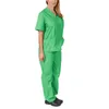 Set uniforme da lavoro infermieristica completo da uomo donna manica corta con scollo a V top + pantaloni abbigliamento generale abbigliamento da donna 2020