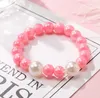 Ins niedlich 9 Stil Kinder Schmuck Zubehör Bunte Stars Perle Love Heart Charms Armband süße Design Prinzessin Armband Kinder Mädchen Je9249158