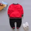 Enfants garçons vêtements ensembles manteau veste t-shirt pantalon 3 pièces enfants Sport costumes bébé garçons vêtements ensemble