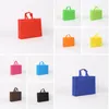 New colorful folding Bag Non-woven fabric Foldable Shopping Bags Reusable Eco-Friendly folding Bag Shopping Bags new Ladies Storage Bags