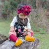 Nya mode 14 färger Big Bowknot pannband baby flicka pannband båge hårband barn barn bomull turban huvud wrap hår tillbehör7979298