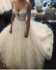 2020 schöne schiere 3D Spitze Applique Meerjungfrau Brautkleider mit abnehmbaren Zug rückenfreie Brautkleider handgefertigte Major Perlen Brautkleid