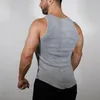 Hurtownia Nowa Marka Hot Fad Męska Zwykły Tank Top Muscle Cami Bez Rękawów Topy Topy Casual Solid O Neck Tops