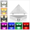 モダンなLEDウォールランプ3Wアルミボディの三角形の壁面の照明3Dの夜の潜在的な照明照明器具浴室の照明器具壁Sconce 11