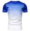 Elastik O Boyun Erkekler T Gömlek Spor Rahat Katı Tshirt Moda Kısa Kollu Erkek T-shirt Giyim Tee Tops