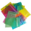 100pcs Flat Bottom Clear Plastic Zip Lock Packaging Bag Resealable Snack Powder Tea Beans Seeds Jewelry Heat Sealing Zipper Gift Storage Pouches