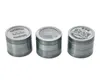 Old Silver Four-Layer Zinc Alloy Smoke Grinder with 50mm engraving Metal Smoke Grinder