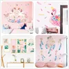 20 styles kids wall art pictures ins bedroom decoration stickers unicorn flamingo geather tree wall stickers home decor props stic9442906