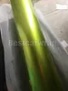 Lime Green Gloss Metallic Vinyl Wrap met Air Bubble Gratis Glanzende Lemo Volledige Auto Wrap Covering Tuning Foil Maat: 1,52 * 20m / roll 4.98x66ft