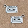 Cinta de cassette Charms Colgantes para joyería Hacer Pulsera Collar DIY Accesorios 23x16mm Antiguo Plata 50pcs