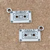 Cassette tape charms hangers voor sieraden maken armband ketting DIY accessoires 23x16mm antiek zilver 50 stks