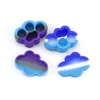 Cloud Shape Silicone Container Food Grade Rubber 22ML Non-stick Jars Dabber Tool Rubber Storage Box Oil Holder Wax Container Vaporizer DHL