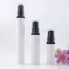 5ml 10ml 15ml Refillable White Airless Lotion Pump Bottle with Plastic Black Pump Cosmetic Packaging Vacuum Bottle F3644