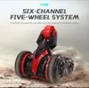 JJRC Q49 RC Model Model Toy, трансформируемый трюк автомобиля, вращение на 360 °, двухсторонний привод, переворачивает от дороги, светодиодные фонари, рождественские парень.