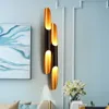 Moderne Designlampe Delightfull Coltrane Wandleuchte Schwarz Gold Schräge Wandleuchte Up Down Aluminiumrohr Lights254M