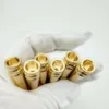 Nieuwste messing materiaal draagbare verwijderbare sigaret roken filter houder mondstuk tips tube hoge kwaliteit gouden kleur mond handpipe DHL