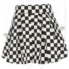 Jupes plissées en damier jupe à carreaux taille haute pour femmes Harajuku danse Style coréen sueur Mini jupes courtes