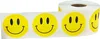 1 pouce sourire papier paquet rond auto-adhésif autocollant étiquette cercle vêtements rouleau étiquettes autocollants maternelle enfants décalcomanie