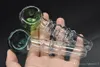 Cheap colorful 12cm hand made dry herb smoking Pipe thick glass Pipes Thick heady hand herbal pipe Glass Oil Pipe