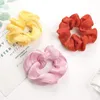 Scrunchy Hairband Soft Silk Women Hair Ties Colorful Hair Band Girls Ponytail Holder Scrunchies Hair Accessories 8 Color DW5168