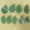 20st 30-38mm slumpmässig storlek handskuren naturlig grön aventurinjade bladlöv hängsmycke pärla diy smycken tillbehör bonsai träd dekoration