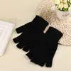 11 style Warm coloured student gloves creative Half Finger Gloves for men and women in winter child Gloves T2C5172