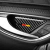 Carbon Fiber Car Interior Dörrhandtag Skålskydd Trim Bilklistermärken för Mercedes C Class W205 C180 C200 GLC Tillbehör