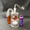 Anslut sandkärnan Glass Silent Pot Wholesale Glass Bongs Tillbehör, Glass Water Pipe Rökning, gratis frakt