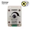 50pcs + 12V DC 24V 8A LED tira Luz Dimmer para Monocromático