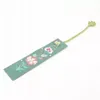 Traditional Chinese Gift Style Embroidery Bookmark Fabric Cloth Chinese Knot Bookmarker Party Favor Free Shipping QW8365