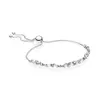 925 Sterling Silver Aangepaste Glacial Beauty Sliding Bracelet Past voor Europese P -armbanden Charms and Beads7148901