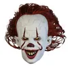 Movie Stephen King S It 2 ​​Cosplay Pennywise Clown Joker Mask Tim Curry Maska Cosplay Halloween Party Rekwizyty LED Maska