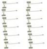 100st Ribbon Leather Cord Slutfäste Clasps Extender Chain Hummer Clasps Kontakter För Smycken Göra DIY Armband Resultat 6x16mm