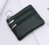 Double Zipper Coin Purses Keychains Keys Wallet Purse Change Pocket Holder