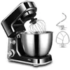 Robot da cucina Ciotola in acciaio inossidabile Cucina a 6 velocità Impastatrice per alimenti Crema Frusta per uova Frullatore Impasto per torte Impastatrice per pane Macchina per la produzione