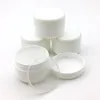 30 Uds 10g/20g/30g/50g/100g bote de maquillaje vacío botellas de muestra recargables viaje crema facial loción contenedor cosmético blanco