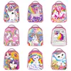 Student Cartoon Einhorn Rucksack 15 Design Benutzerdefinierte 3D Mädchen Schultasche Hochwertige Student Rucksäcke Mädchen Regenbogen Einhorn Reißverschlusstaschen 06