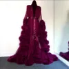 Fashion Gown Mesh Fur Babydolls Sleep Wear Sexy Women Lingerie Sleepwear Lace Robe Night Dress Nightgrown Robes312I