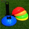 50pcs / 1 lotto di plastica Sport Calcio agilità di formazione Coni Calcio Marker Disc Cone