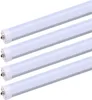 Ampoule tube LED de 8 pieds, tube LED FA8 à broche unique, 45 watts, ballast de puissance à double extrémité, 4800 lumens, 6000 K, blanc froid, couvercle givré (paquet de 25)