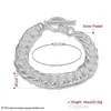 Hurtownia Bransoletka 925 Silver Wiele Circle Charm Bransoletki Biżuteria dla kobiet Mężczyźni Hurtownie 925 Sterling Posrebrzany Łańcuch Bransoletki