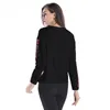 Yeni kadın Rahat Serin Moda Hoodies Uzun Kollu Baskılı Tişörtü Hiçbir Şapka Yuvarlak Boyun Kişiselleştirilmiş Gevşek Tank Top Tees 2 Renkler