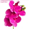 Real Touch Butterfly Orchid Flower Fake Cymbidium PU 3D Printing Effect Phalaenopsis Orchids Moth Orchid for Artificial Decorative Flowers
